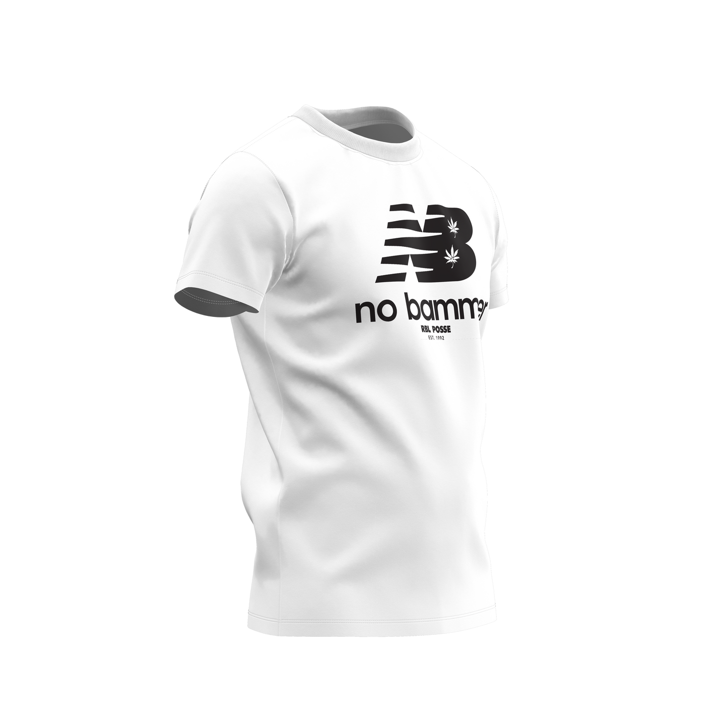 NB "NO BAMMER" TEE (BLK/WHT LOGO)