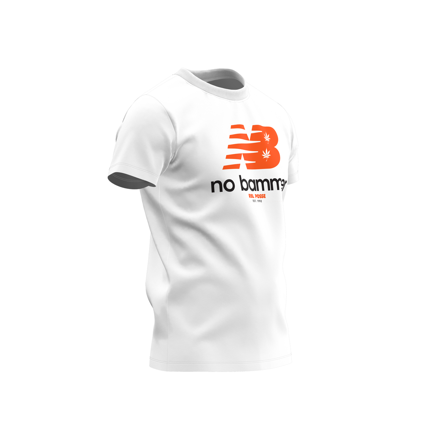 NB "NO BAMMER" TEE (ORANGE LOGO)