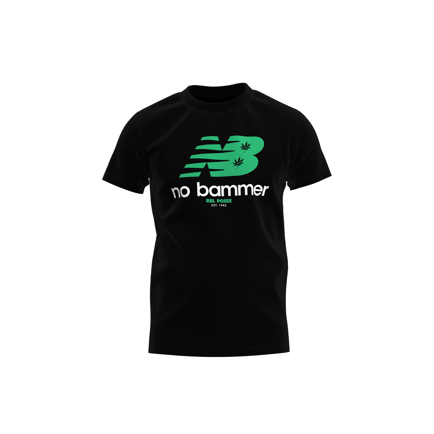 NB "NO BAMMER" TEE (GREEN LOGO)