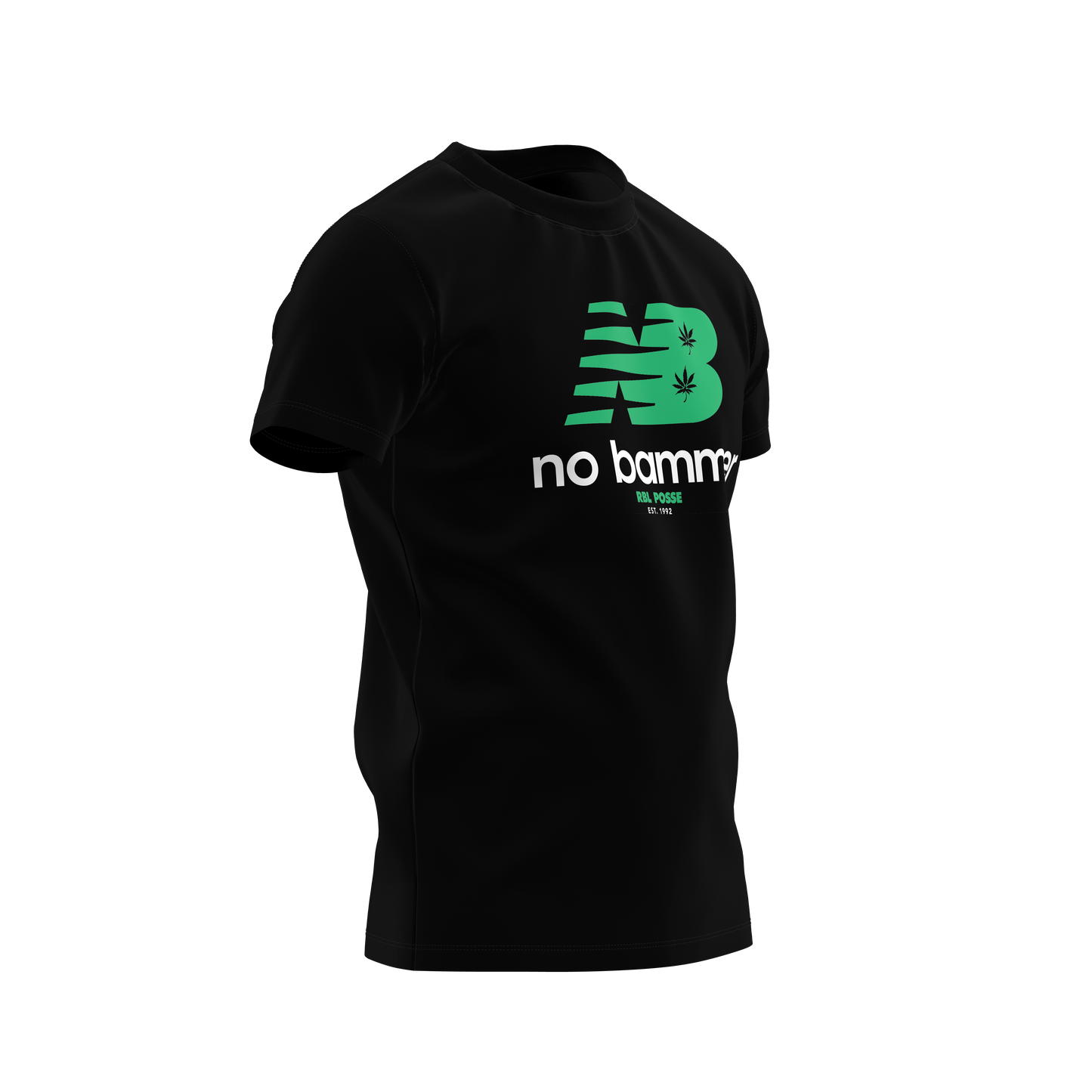 NB "NO BAMMER" TEE (GREEN LOGO)