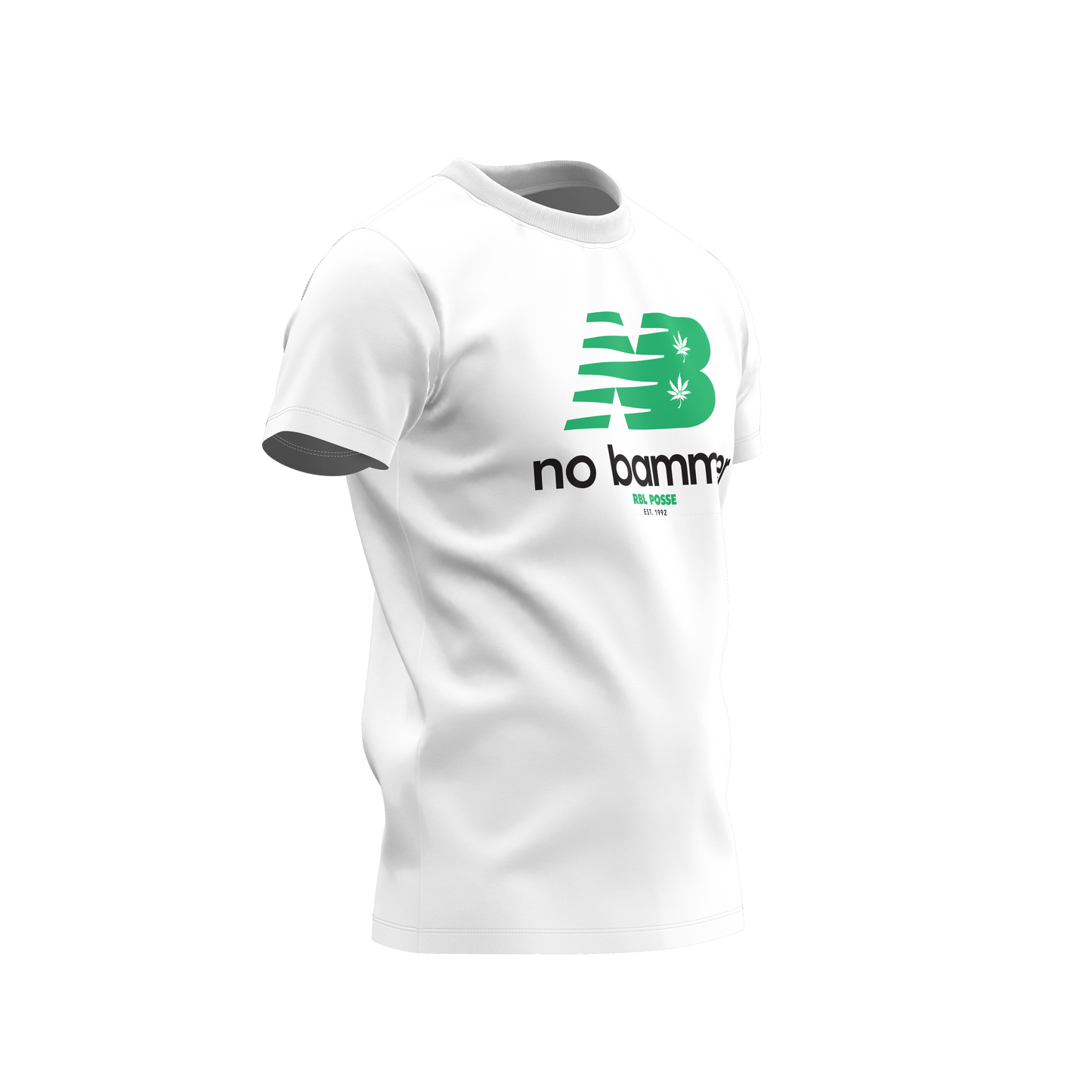 NB "NO BAMMER" TEE (GREEN LOGO)