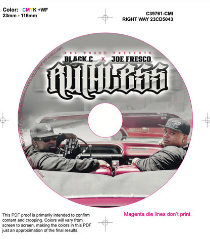 BLACK C X JOE FRESCO - RUTHLESS (CD)